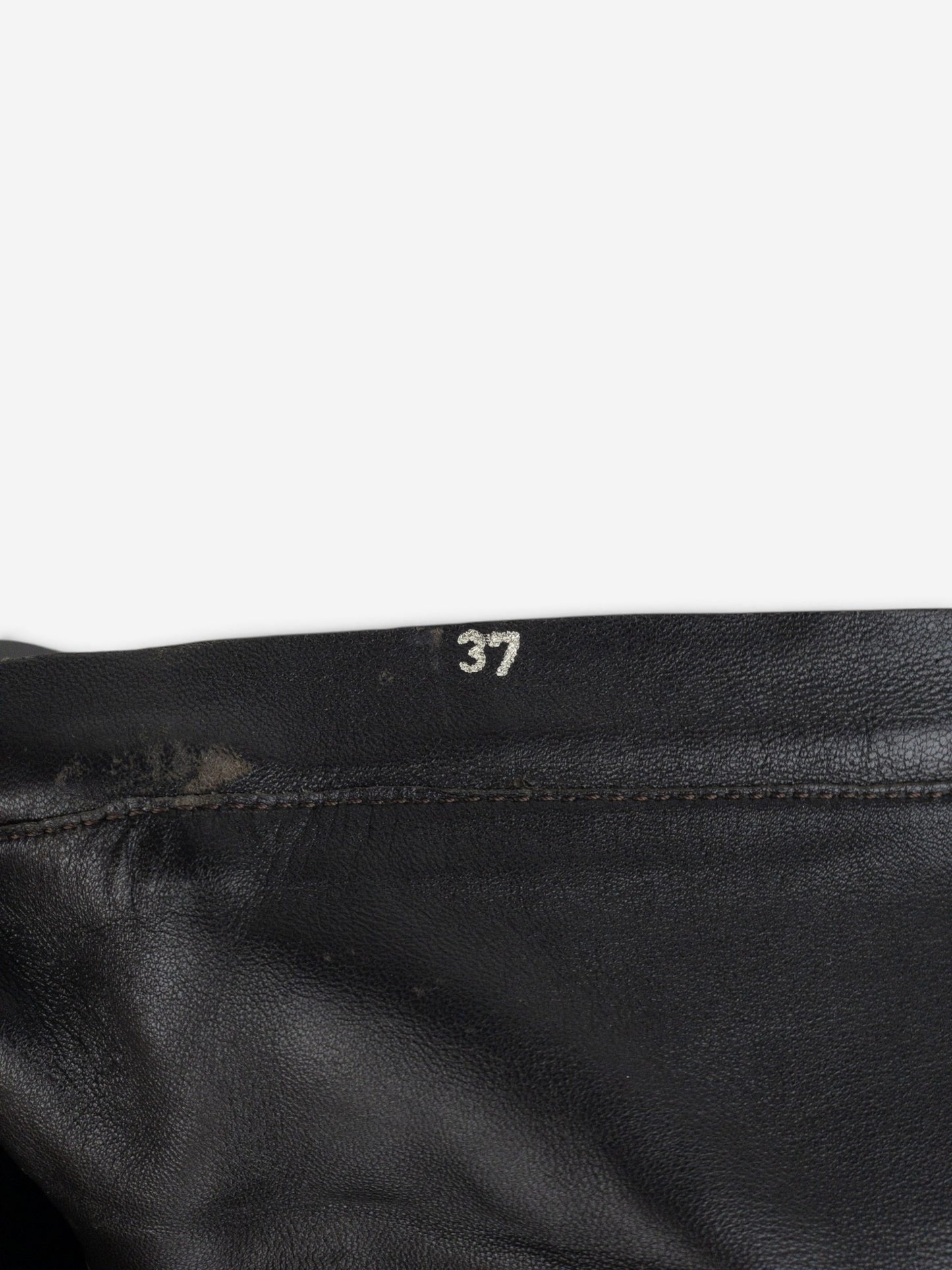Prada 2000s Knee High Nylon Sidestripe Heel Boots – detail view