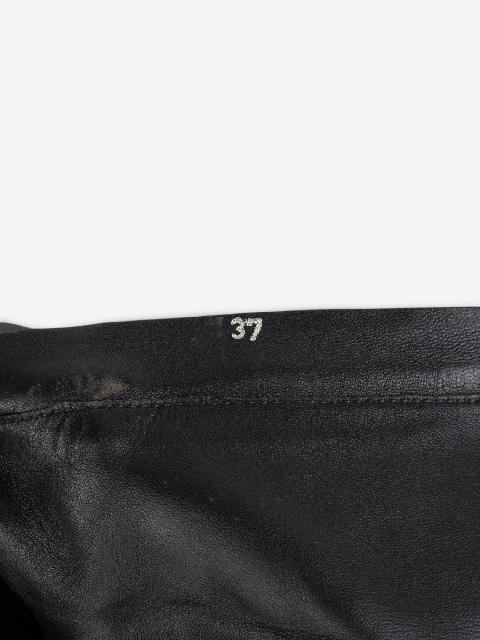 Prada 2000s Knee High Nylon Sidestripe Heel Boots – detail view