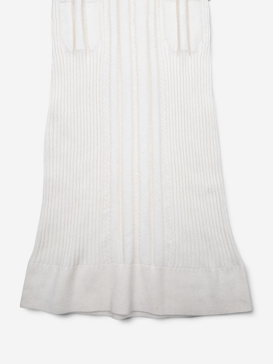 Chanel SS22 Prototype Crystal CC Bodycon Ribbed Knit Mini Dress