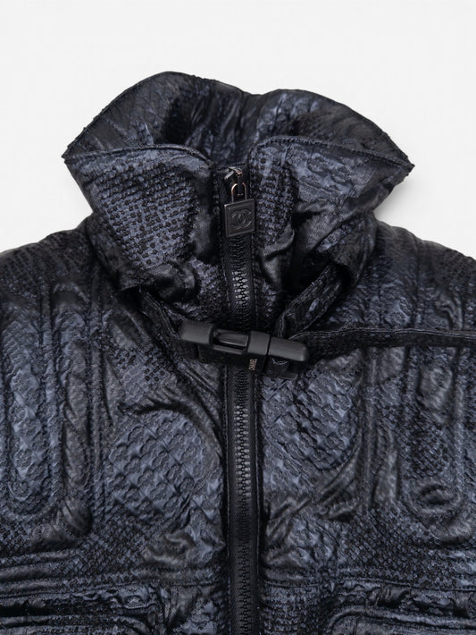 Chanel by Karl Lagerfeld AW08 Embroidery Biker Sports Ski Puffer Jacket – view 5