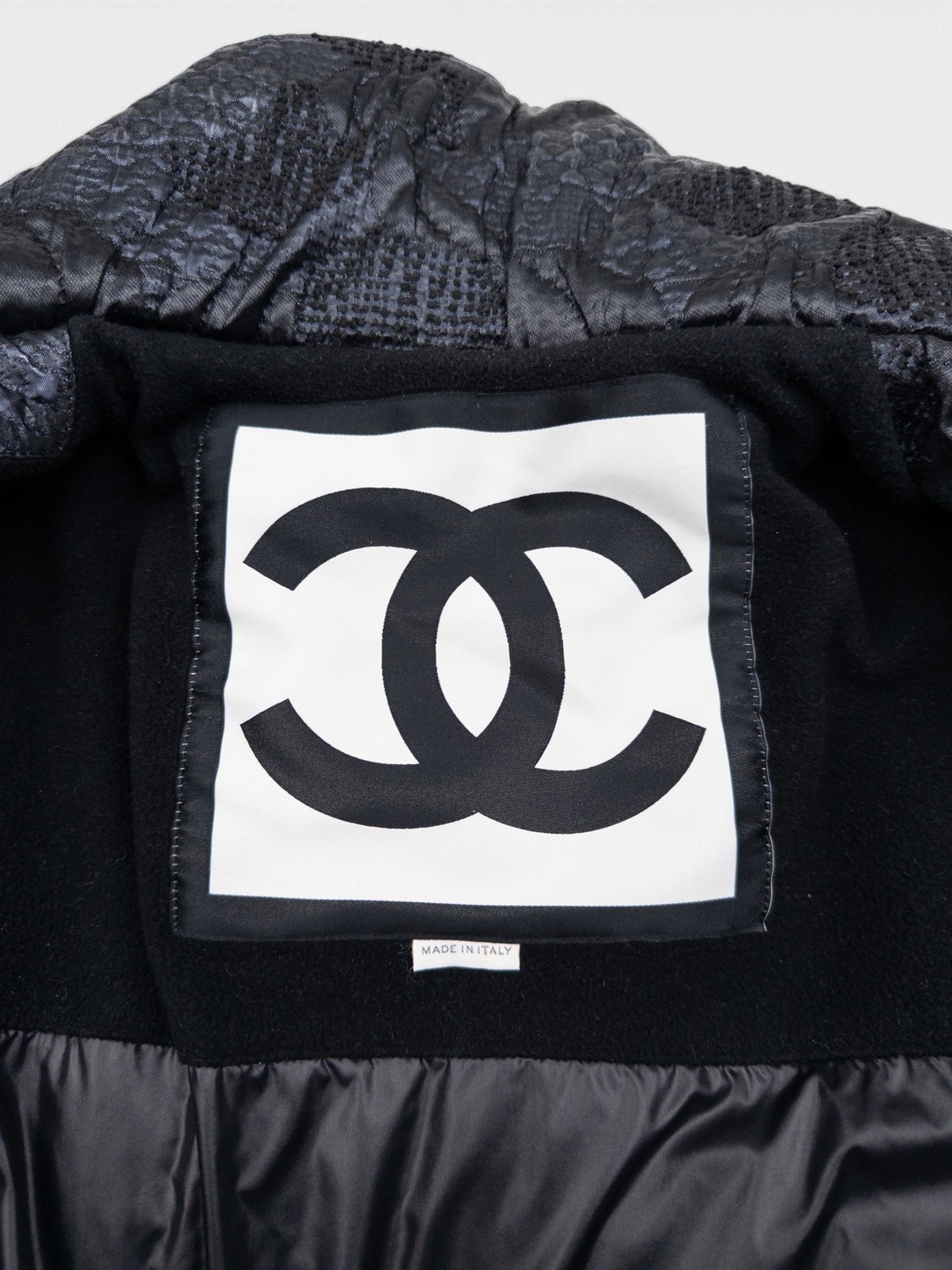 Chanel by Karl Lagerfeld AW08 Embroidery Biker Sports Ski Puffer Jacket – view 12