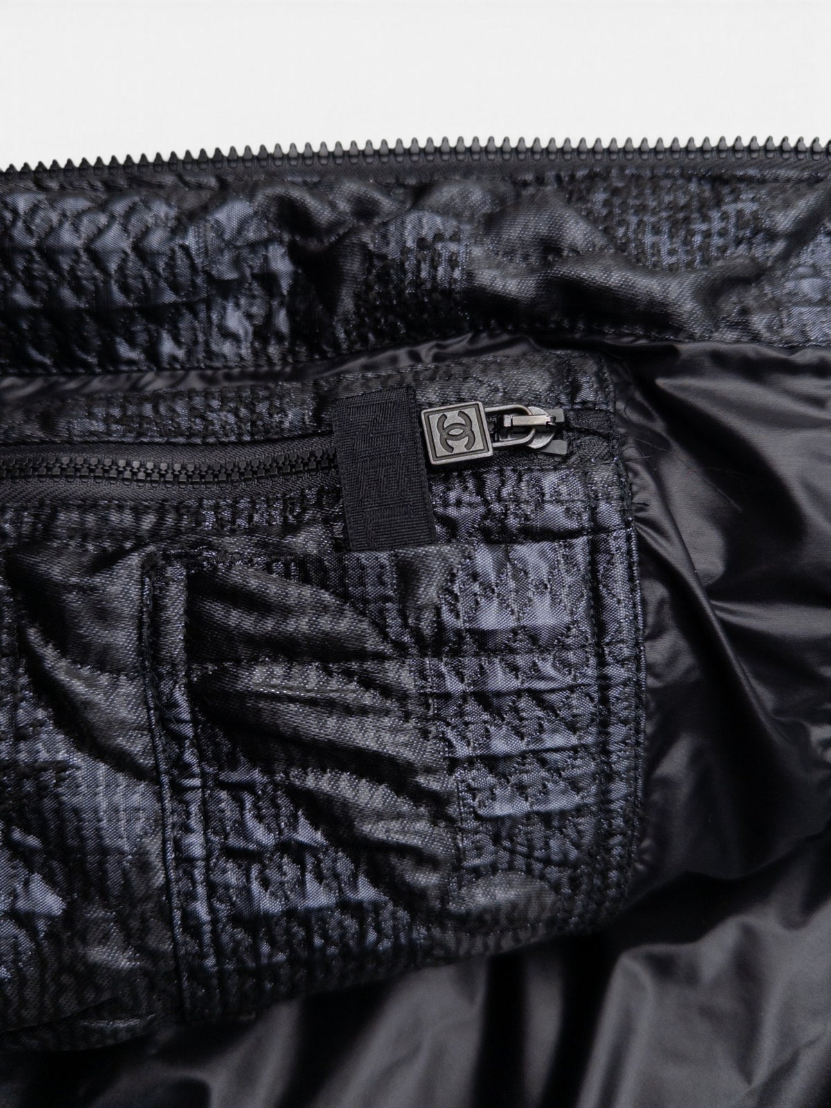 Chanel by Karl Lagerfeld AW08 Embroidery Biker Sports Ski Puffer Jacket – view 13