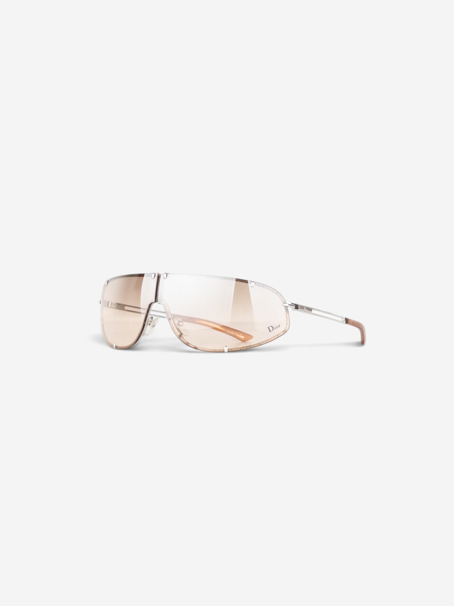 Dior by Galliano AW00 'Cossack' Wrap Mask Shield Sunglasses – angled view