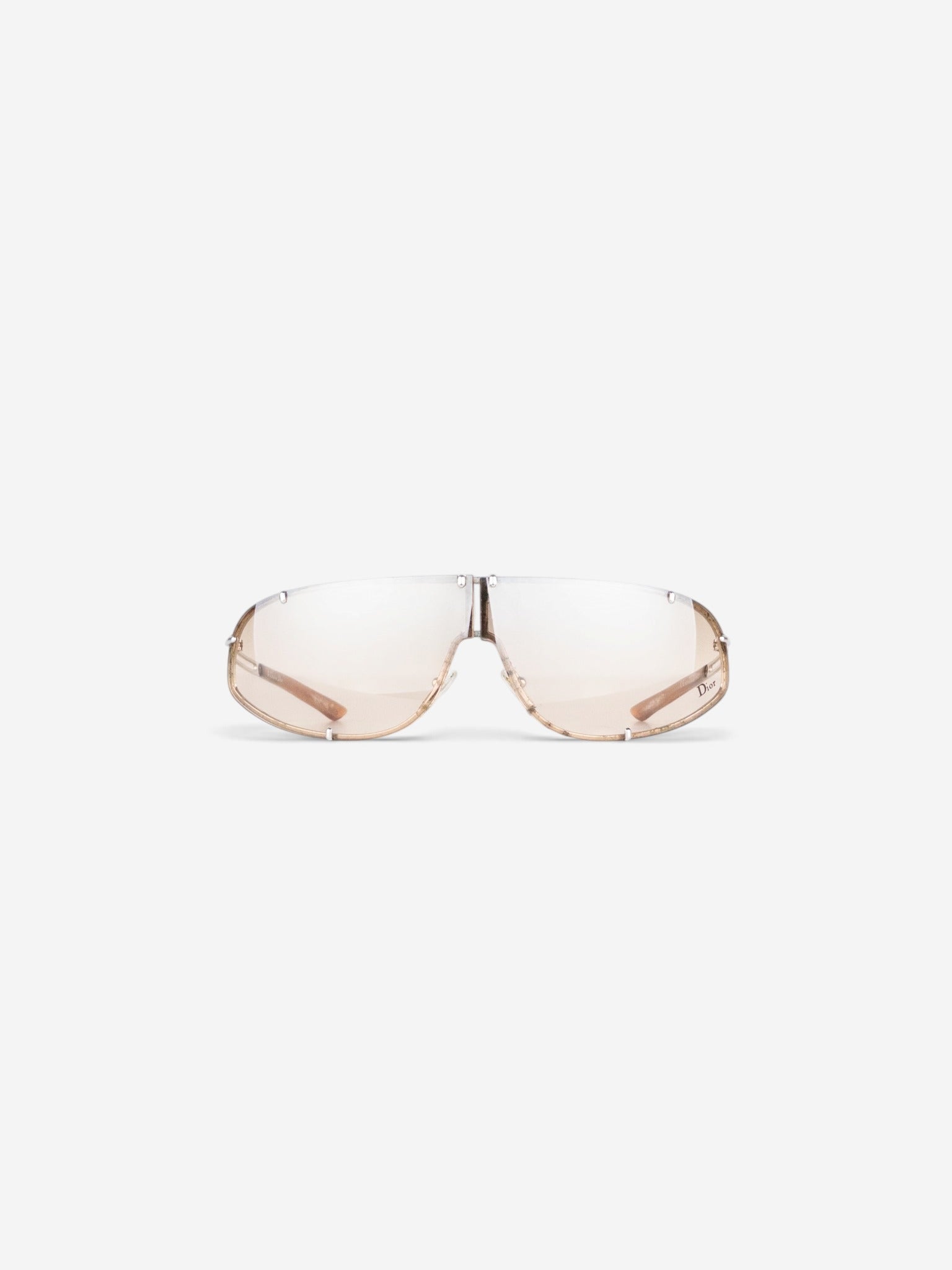 Dior by Galliano AW00 'Cossack' Wrap Mask Shield Sunglasses – front view