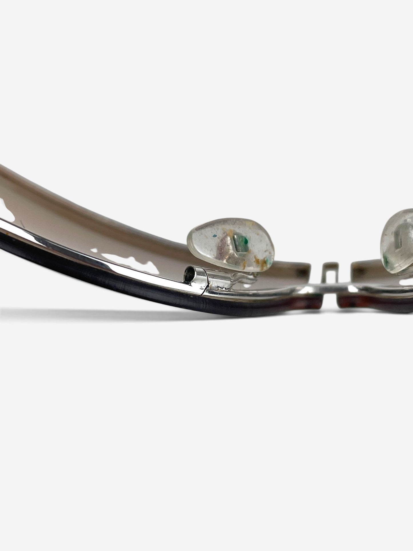 Dior by Galliano AW00 'Cossack' Wrap Mask Shield Sunglasses – bridge and nose pad detail