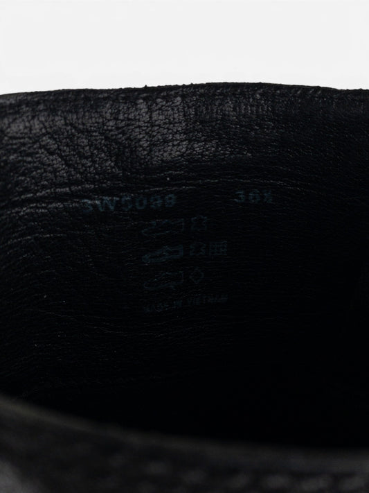 Prada 2000s Knee-High Biker Harness Riding Boots – detail view