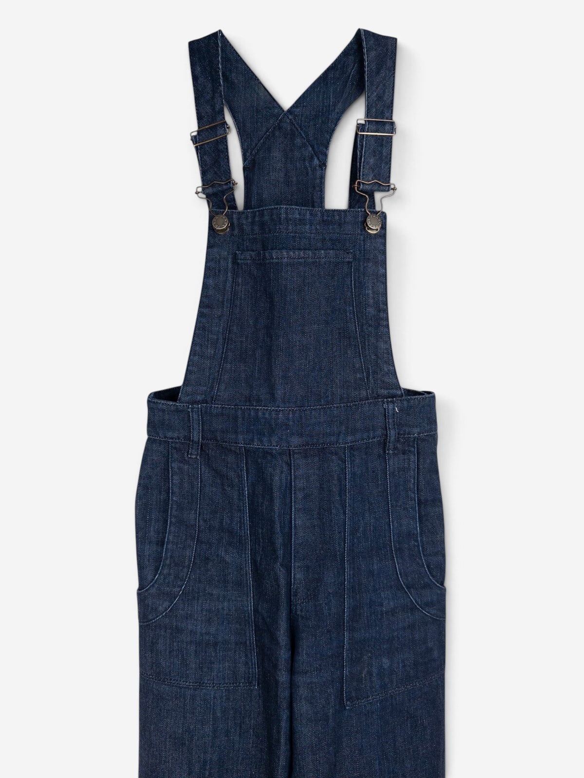 Prada 2000s Denim Dungarees – bib detail