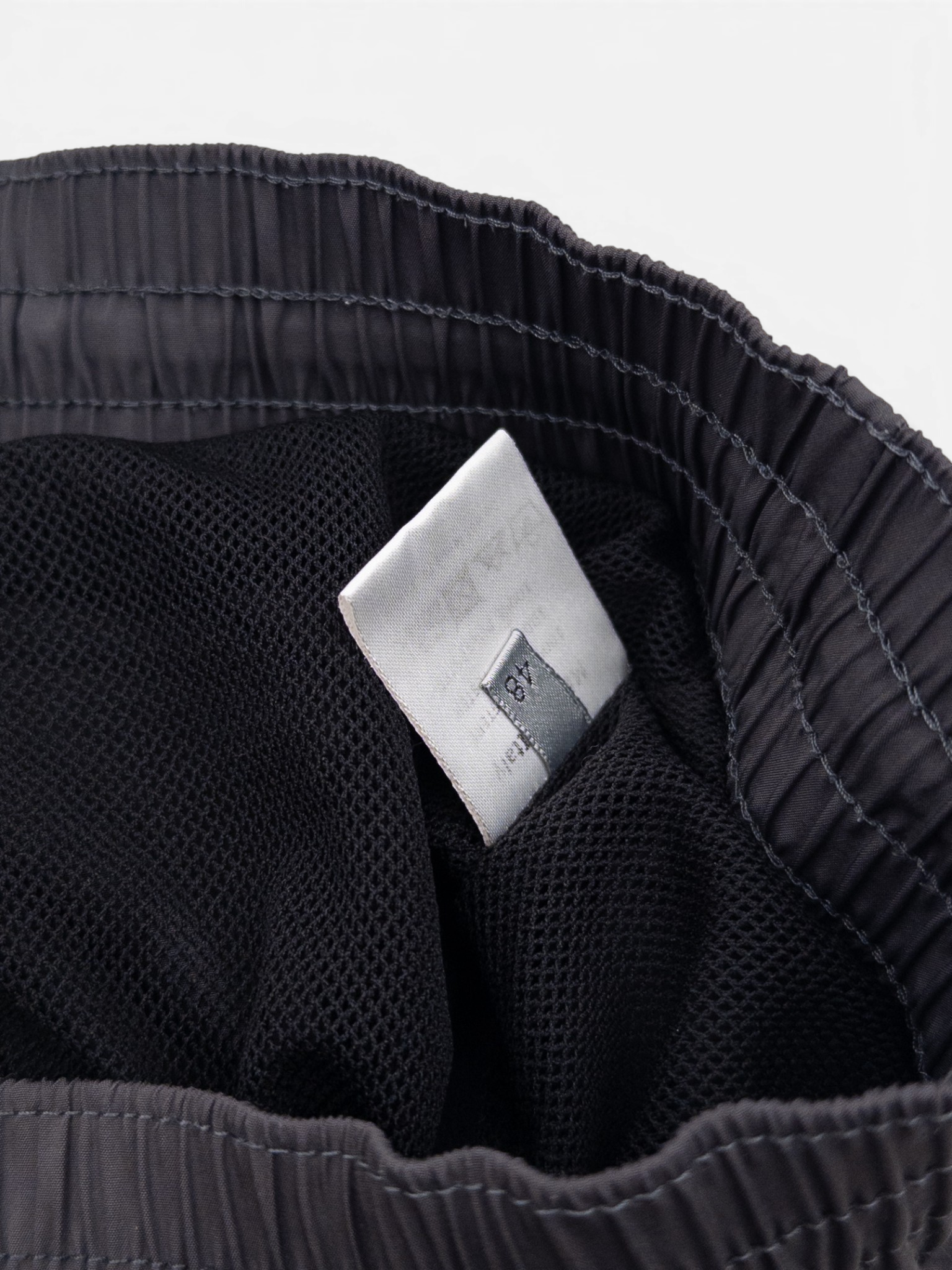 Dior Homme Sidestripe Swim Trunks – inner mesh and brand label