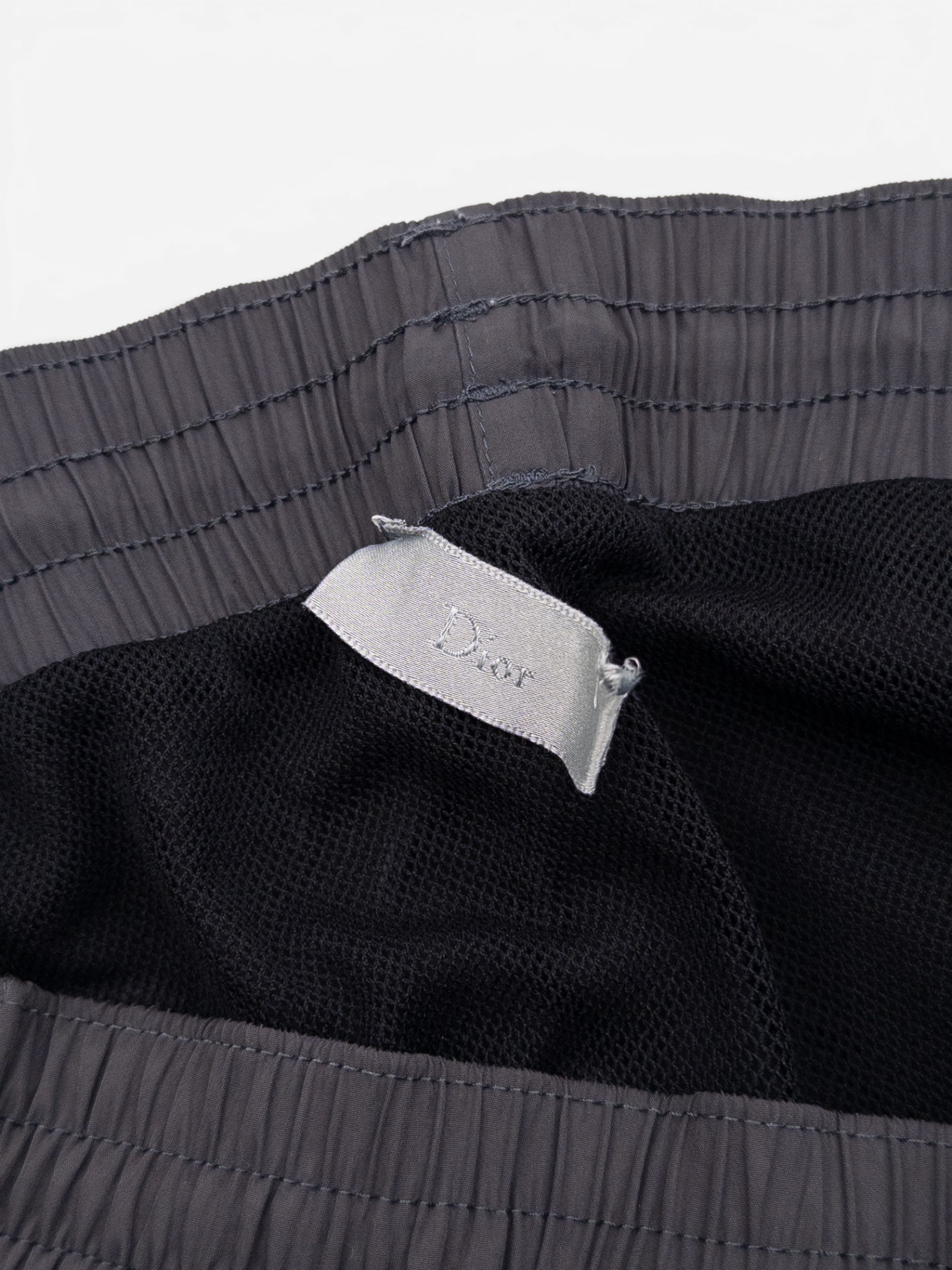 Dior Homme Sidestripe Swim Trunks – waistband detail