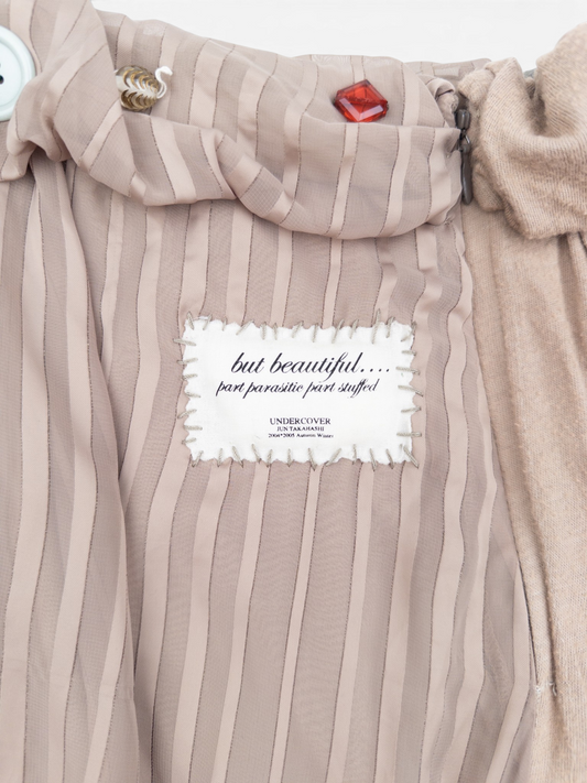 Undercover AW04 But Beautiful Reconstructed Patchwork Skirt – collection tag