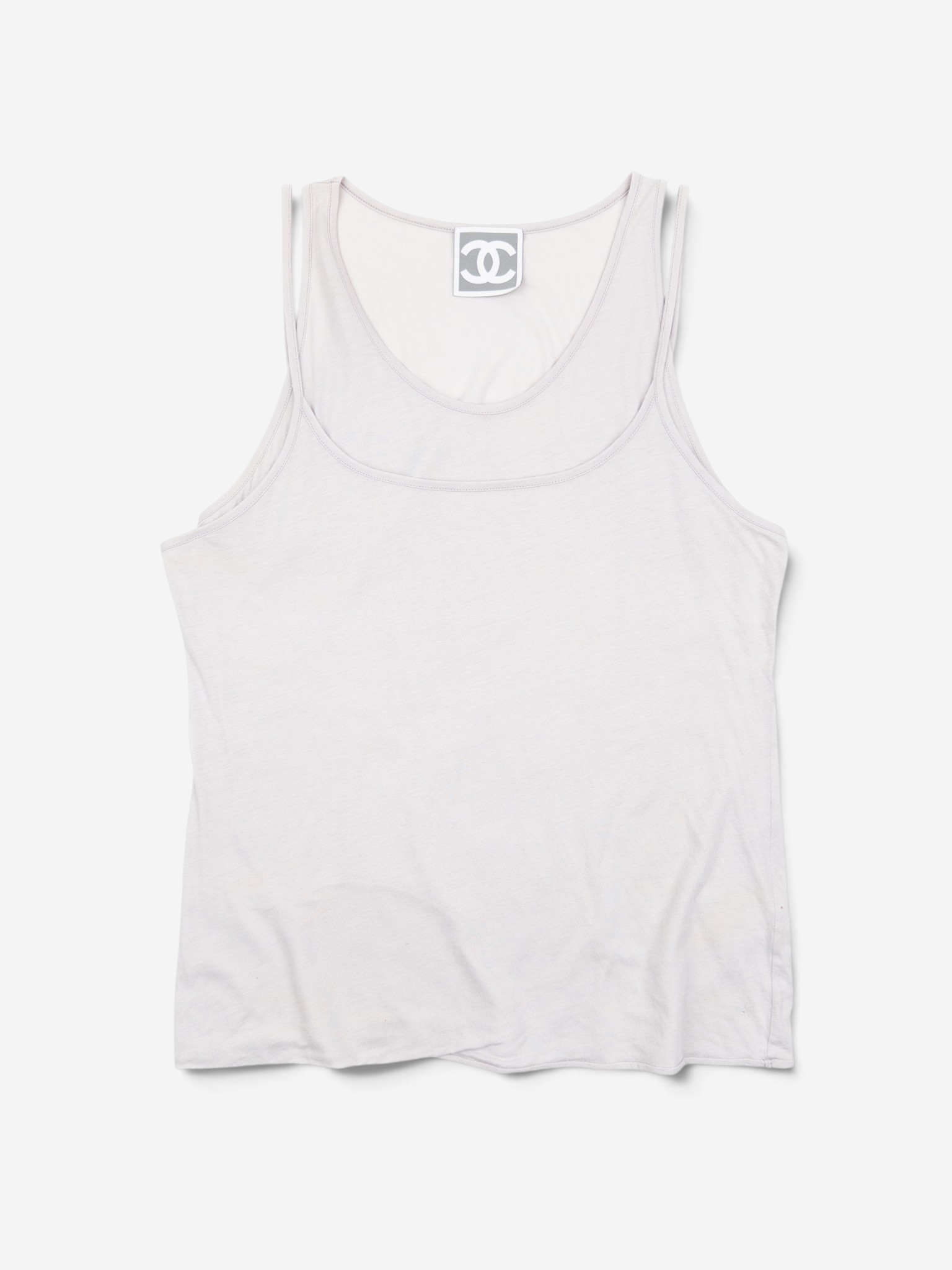 Chanel by Karl Lagerfeld SS09 Double-Layered Sports Tank Top – front view
