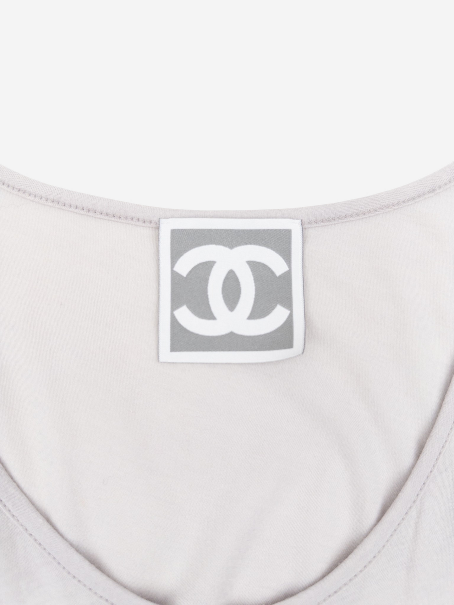 Chanel by Karl Lagerfeld SS09 Double-Layered Sports Tank Top – CC logo detail