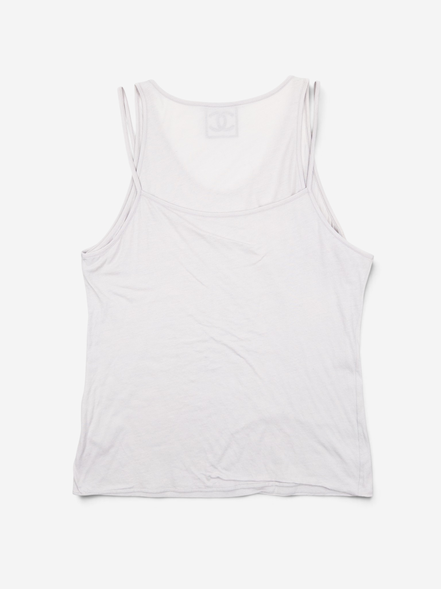 Chanel by Karl Lagerfeld SS09 Double-Layered Sports Tank Top – back view