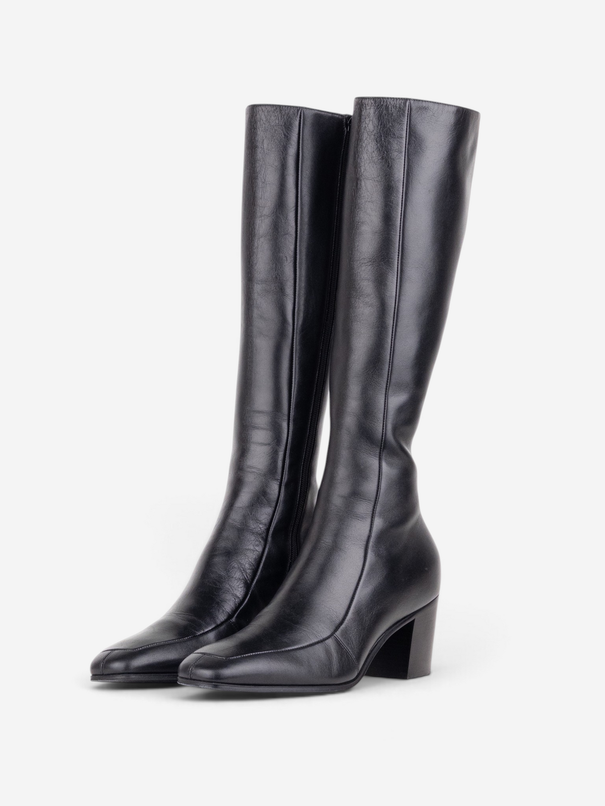 Saint Laurent AW22 Knee-High Otto 70 Riding Boots – front view