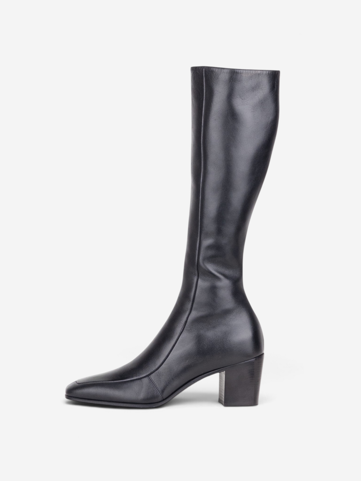 Saint Laurent AW22 Knee-High Otto 70 Riding Boots – side view