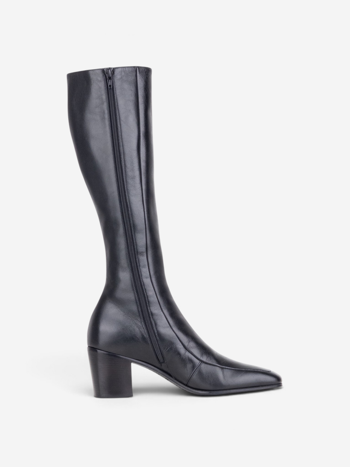 Saint Laurent AW22 Knee-High Otto 70 Riding Boots – side profile
