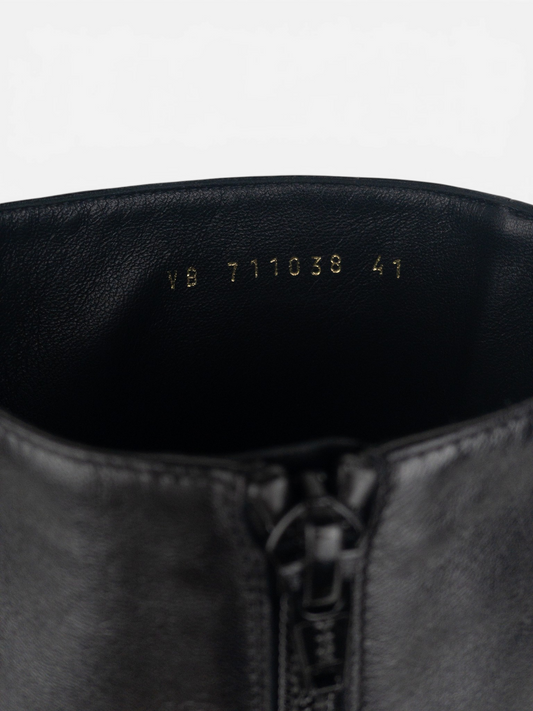 Saint Laurent AW22 Knee-High Otto 70 Riding Boots – inner shaft stamp