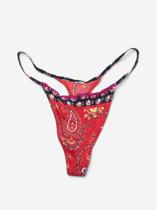 Dior by Galliano SS02 'Russian Folklore' Paisley Flowers Bikini Set – bikini bottom