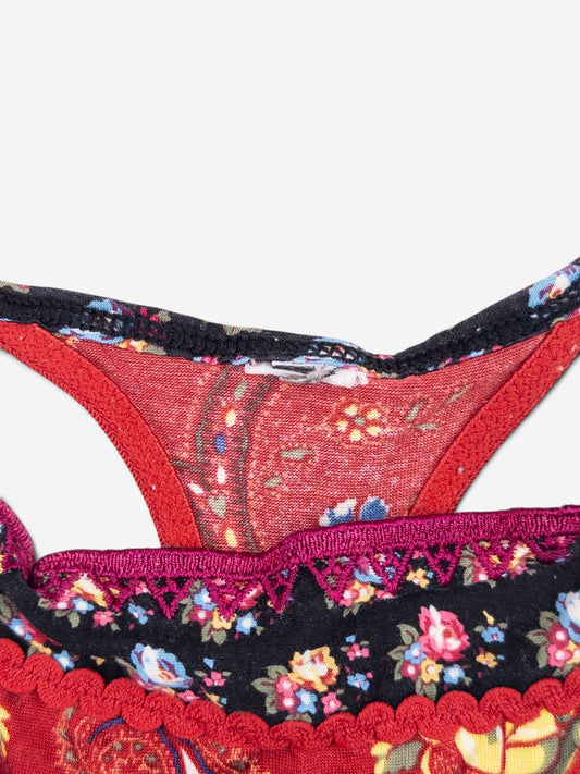 Dior by Galliano SS02 'Russian Folklore' Paisley Flowers Bikini Set – paisley print detail