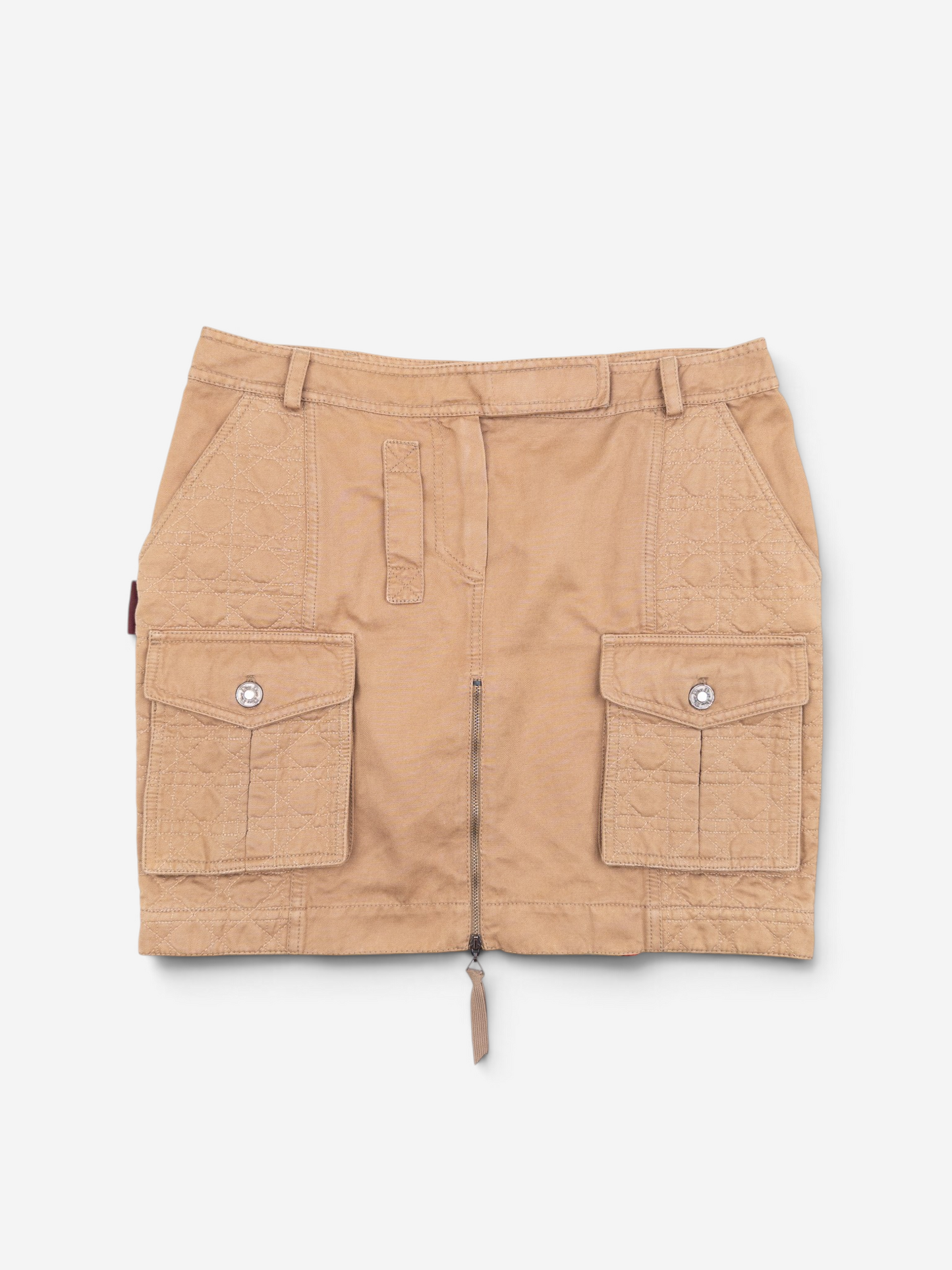 Dior by Galliano SS05 'Rasta' Military Cargo Pocket Mini Skirt – front view