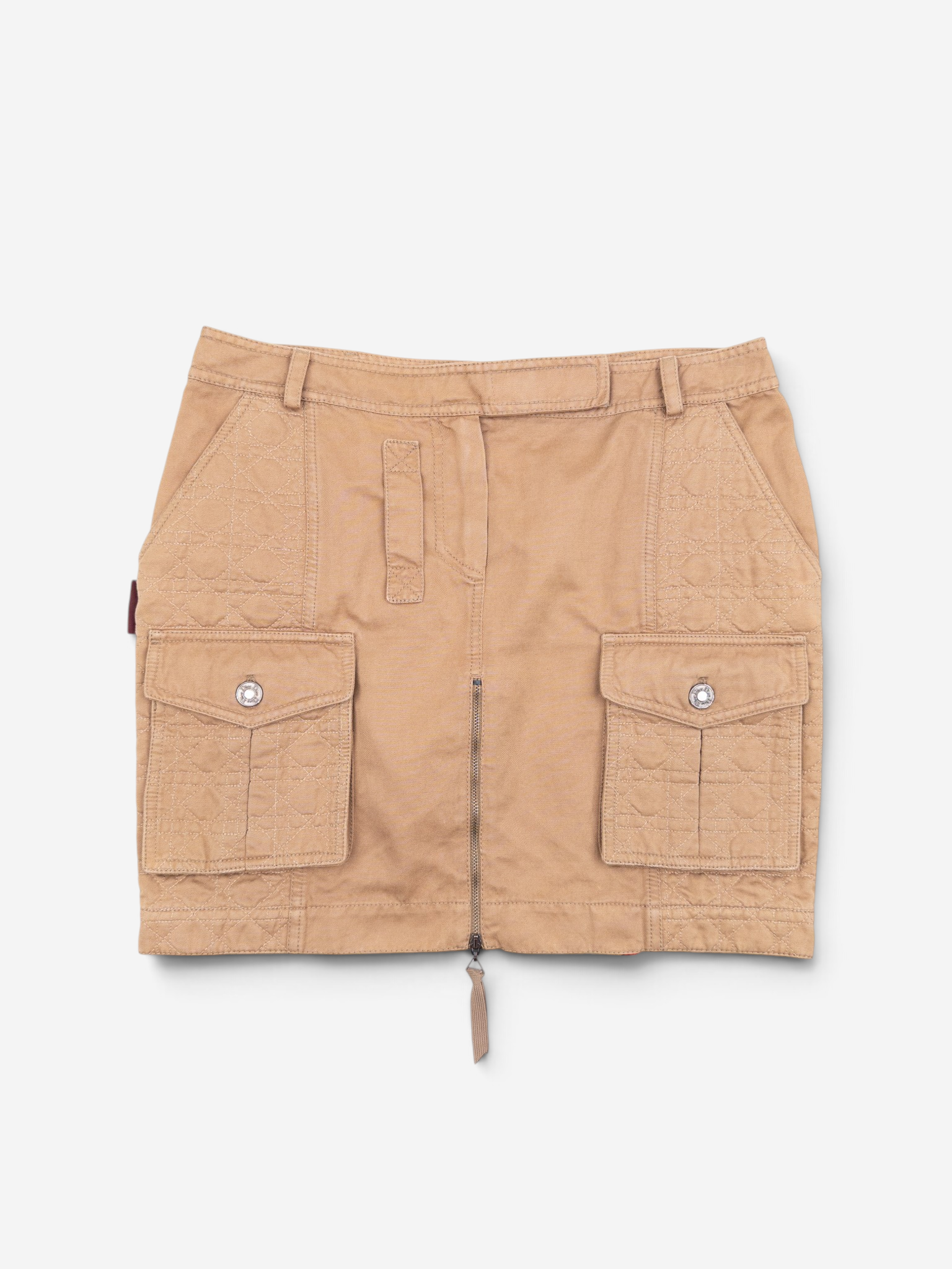 Dior by Galliano SS05 'Rasta' Military Cargo Pocket Mini Skirt – front view