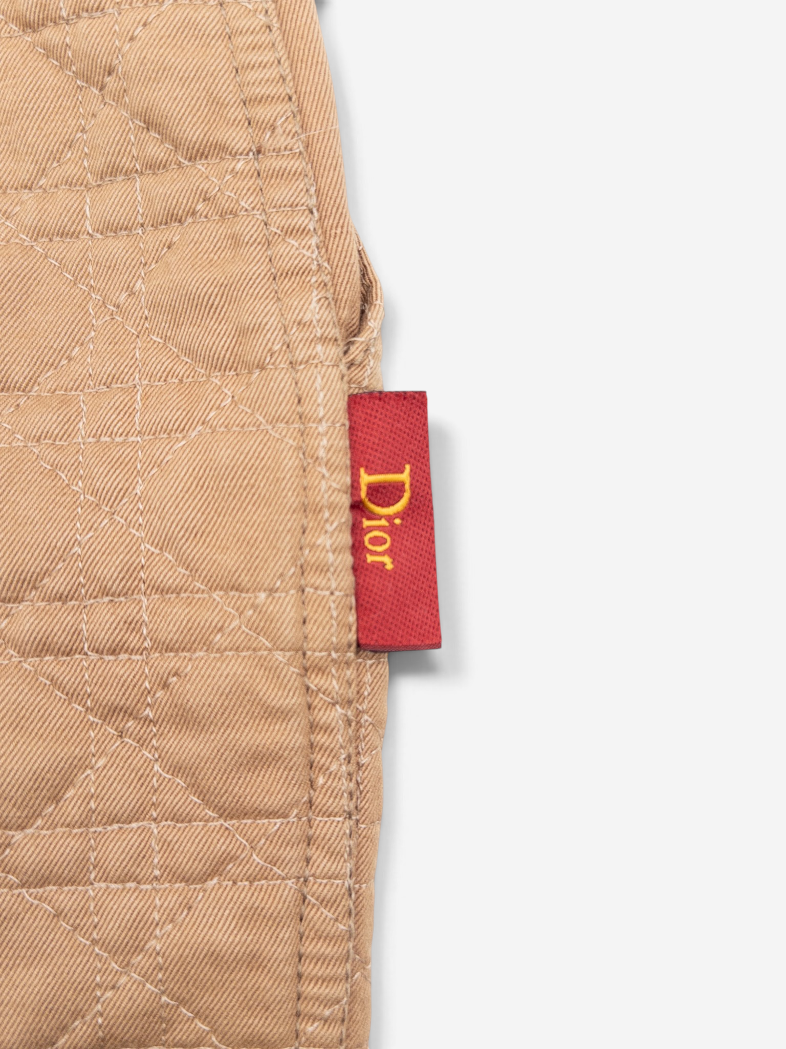Dior by Galliano SS05 'Rasta' Military Cargo Pocket Mini Skirt – logo tab detail