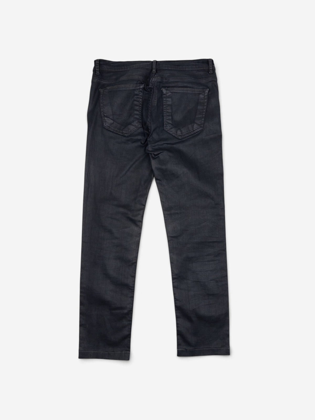 Rick Owens DRKSDHW 2000s Waxed Berlin Cut Denim Jeans – view 3