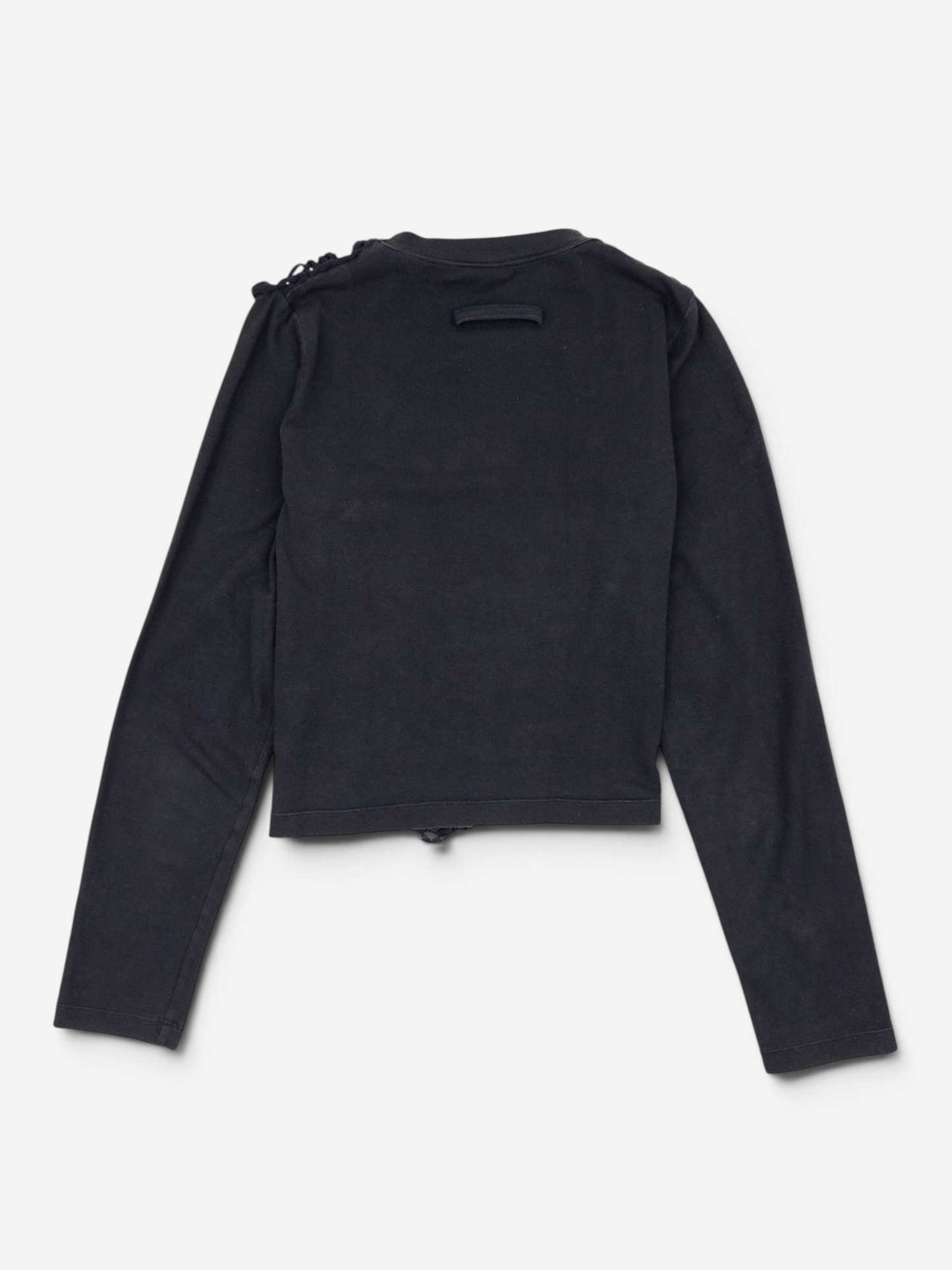 Jean Paul Gaultier 90s Spiderweb-Knit Mesh Longsleeve – back view