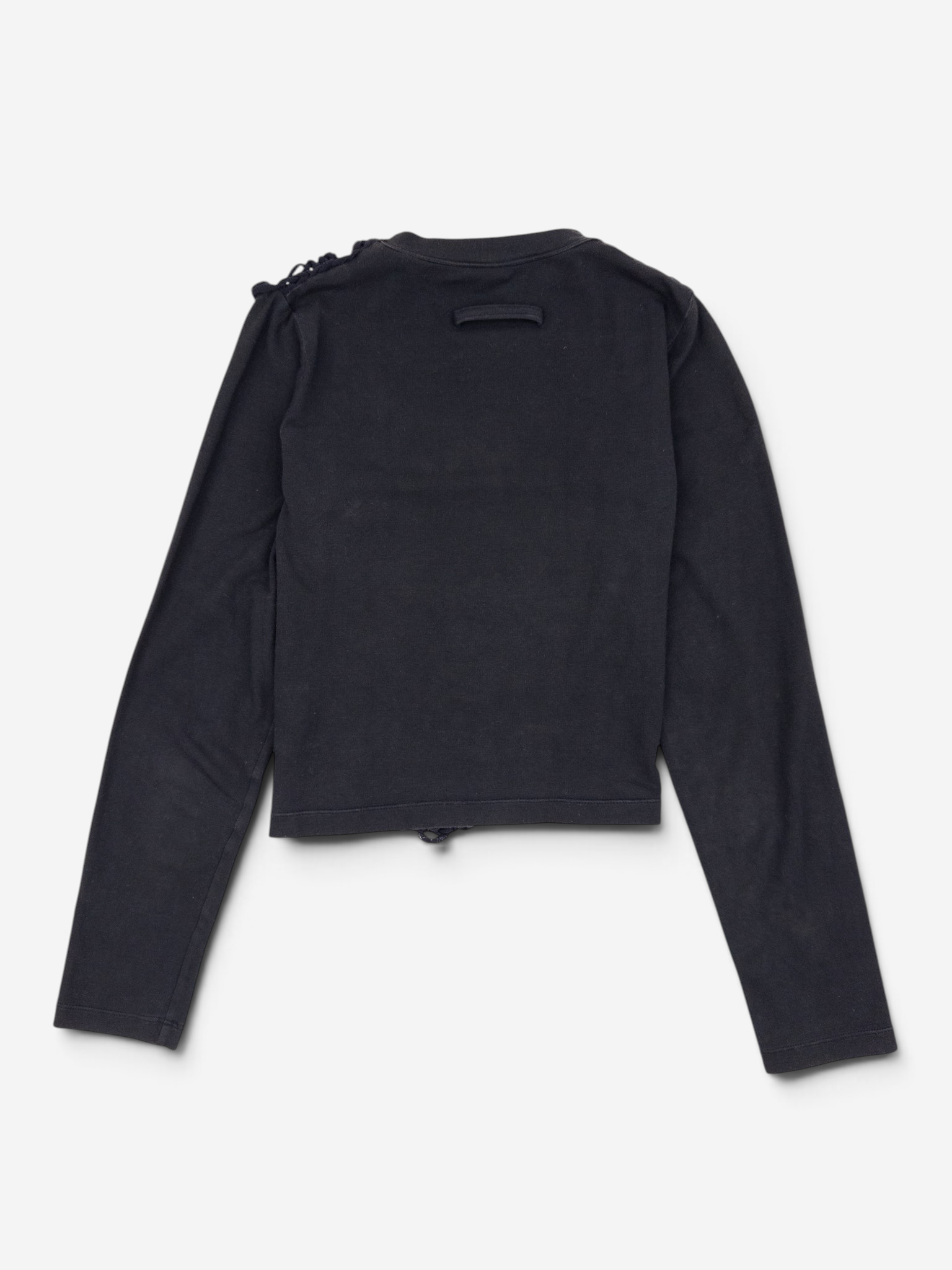 Jean Paul Gaultier 90s Spiderweb-Knit Mesh Longsleeve – back view