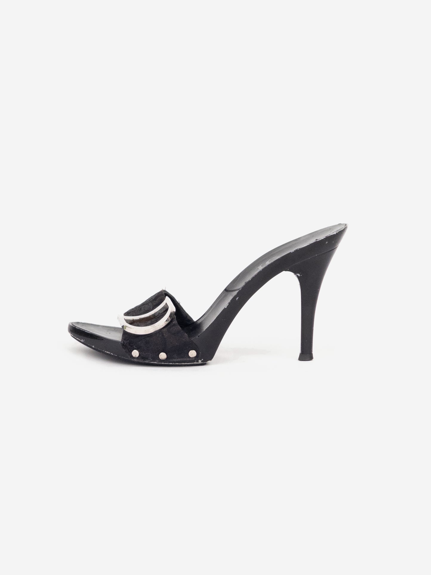 Dior by Galliano SS05 Diorissimo Monogram Mule Heels