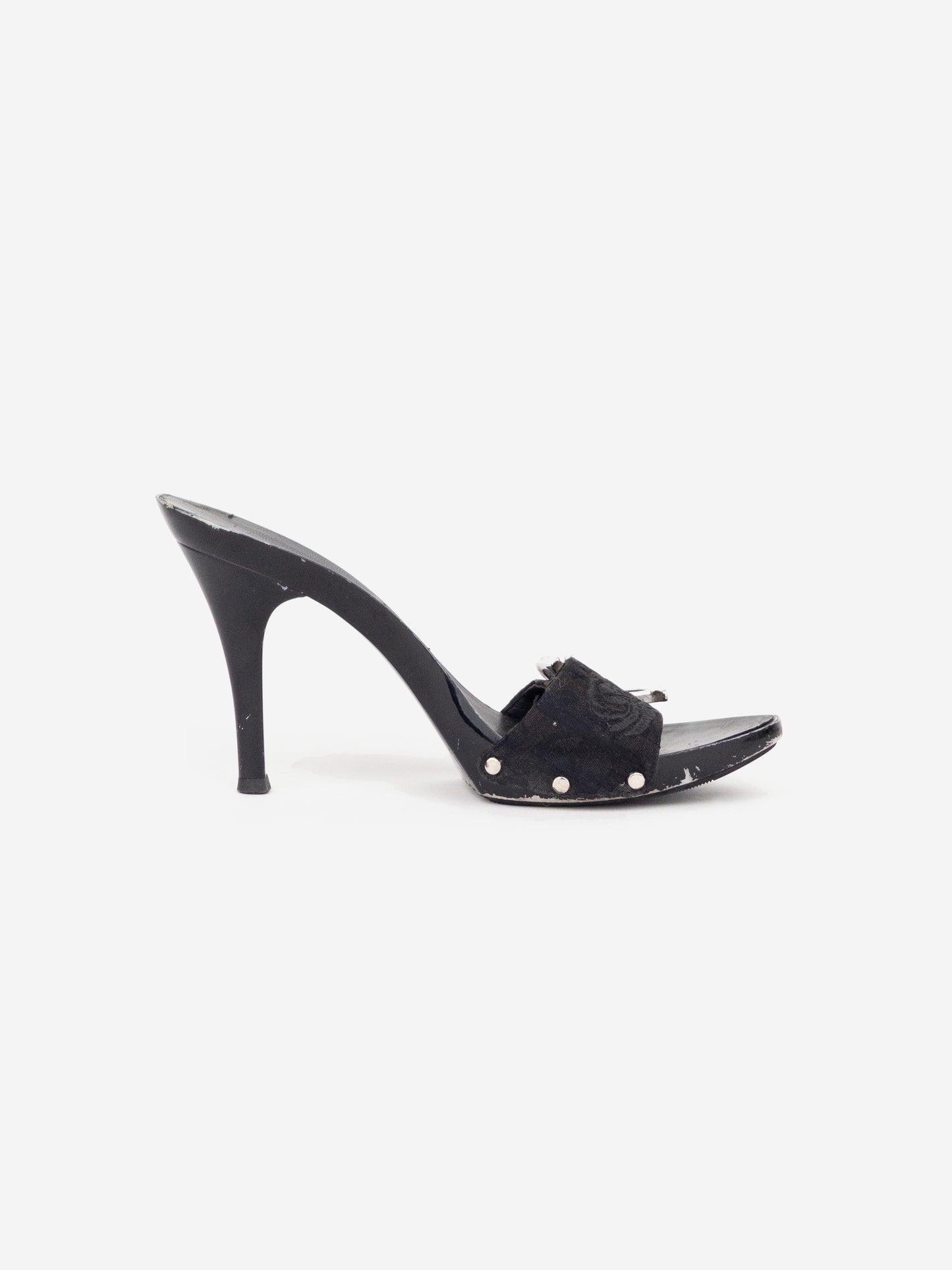 Dior by Galliano SS05 Diorissimo Monogram Mule Heels