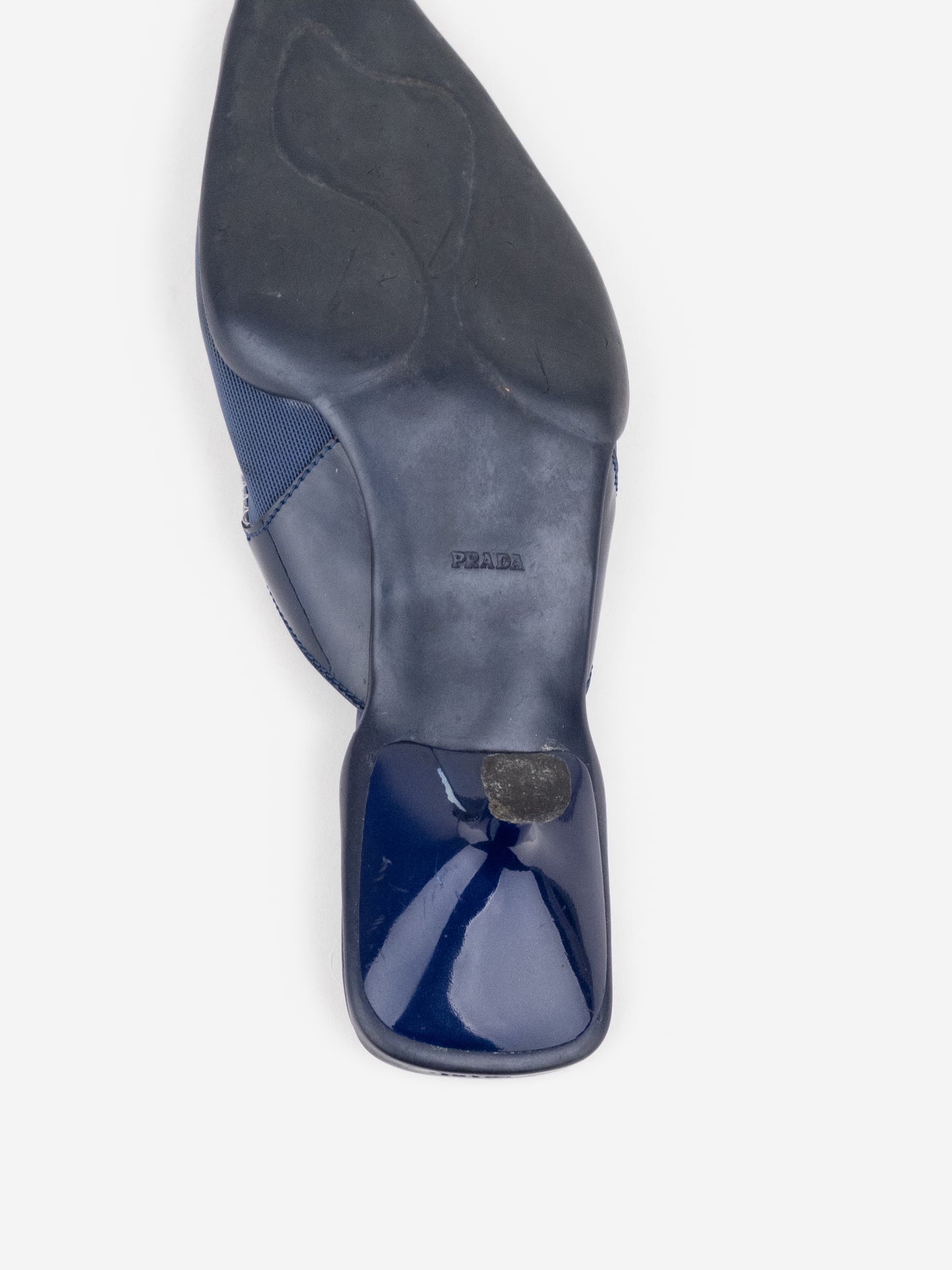 Prada SS00 Square Toe Mary-Jane Mule Kitten Heels
