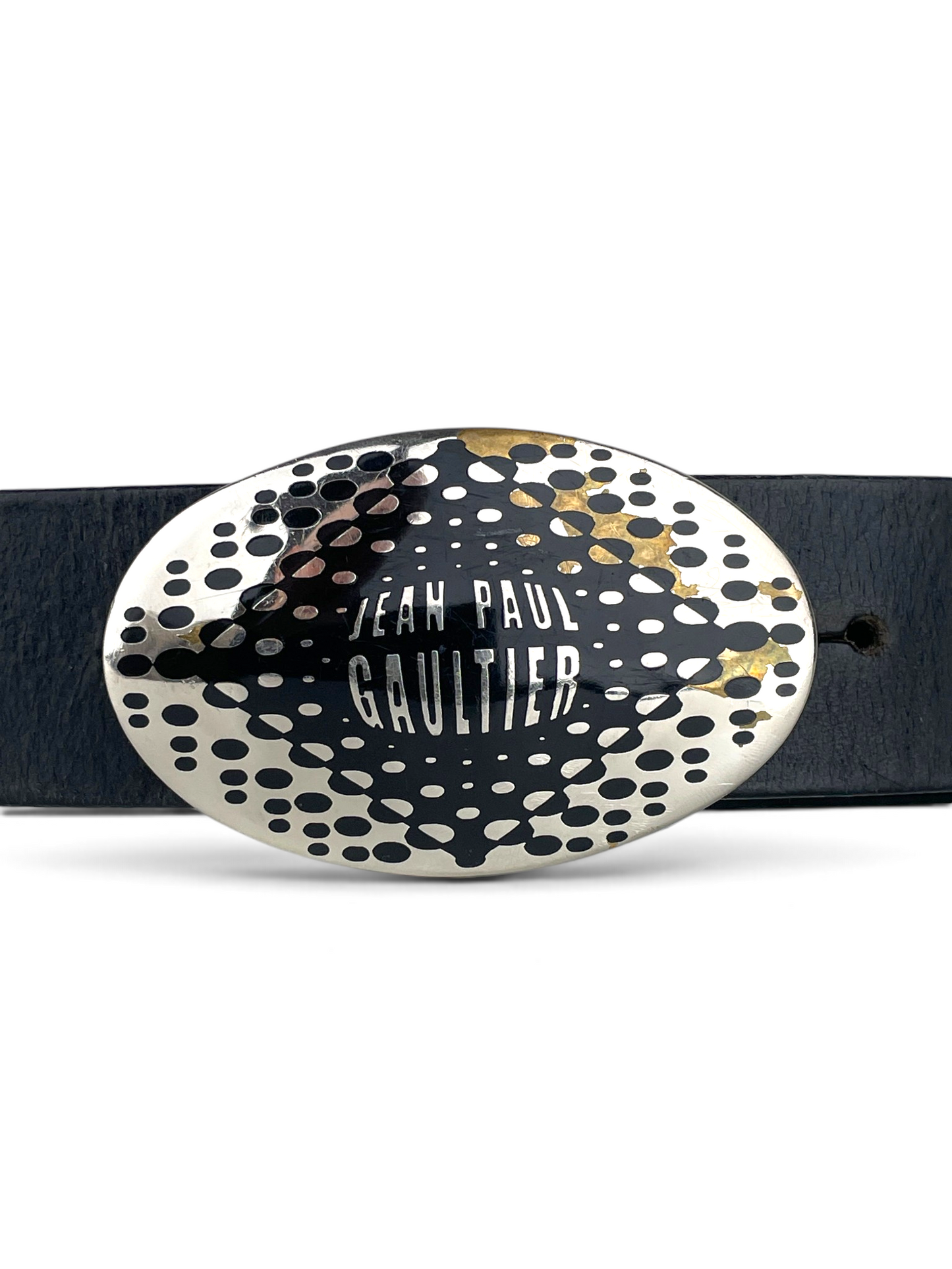 Jean Paul Gaultier 1990s Logo Buckle Belt – detail view 1