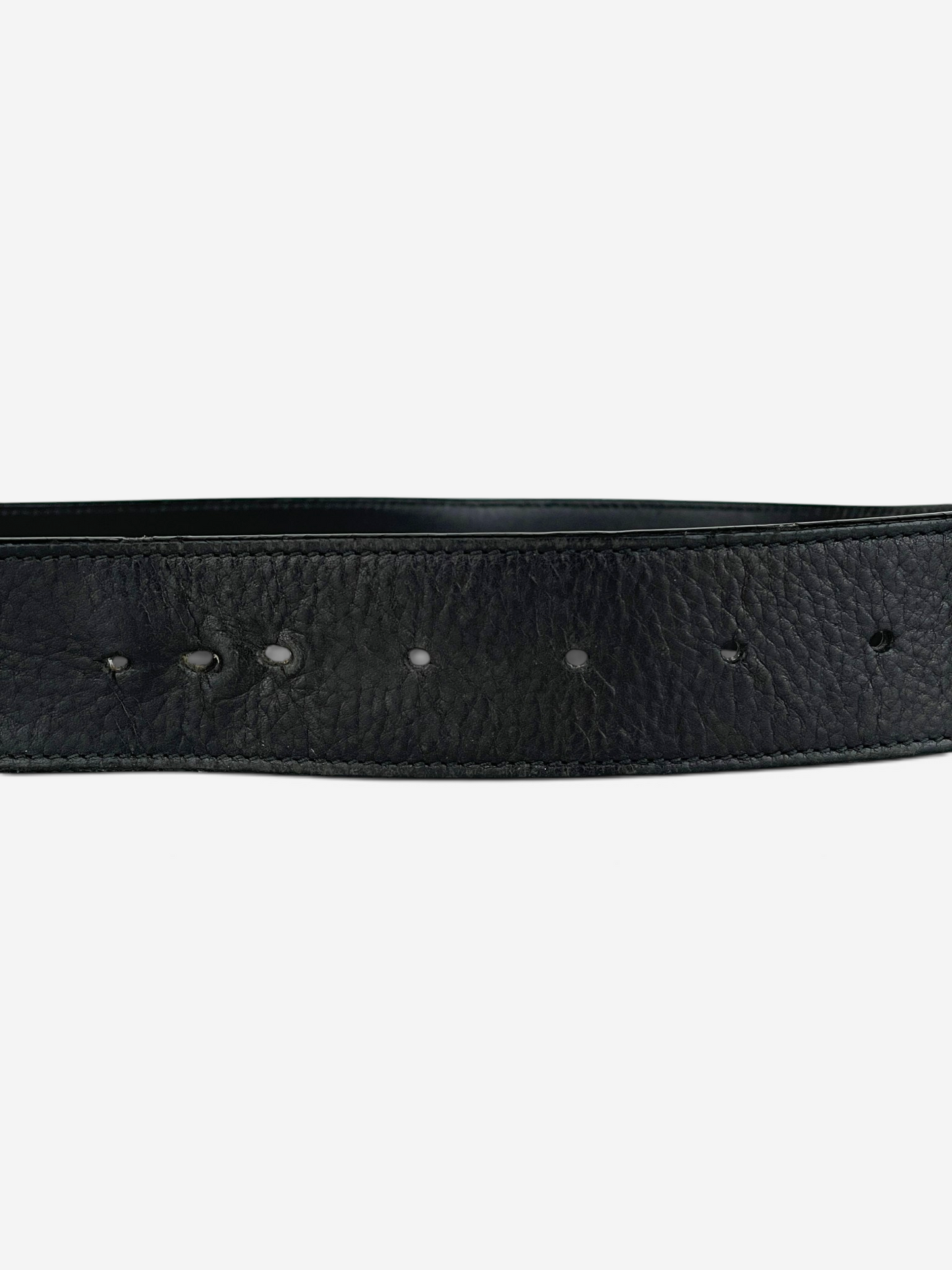 YSL Rive Gauche by Tom Ford 2000s ‘Propaganda’ Logo Buckle Leather Belt – detail view 3