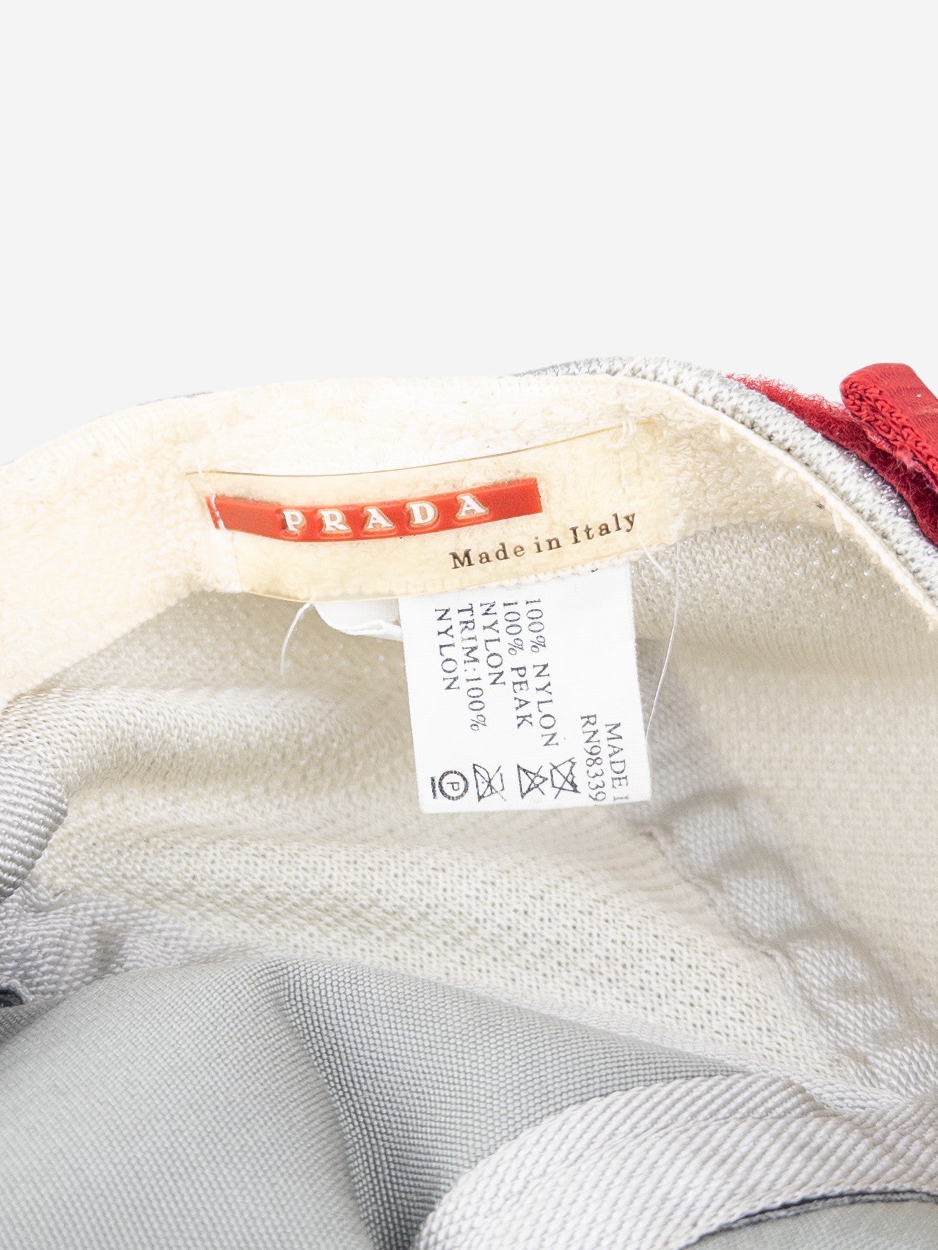 Prada SS99 Linea Rossa Sports Mesh Baseball Cap – product view 6