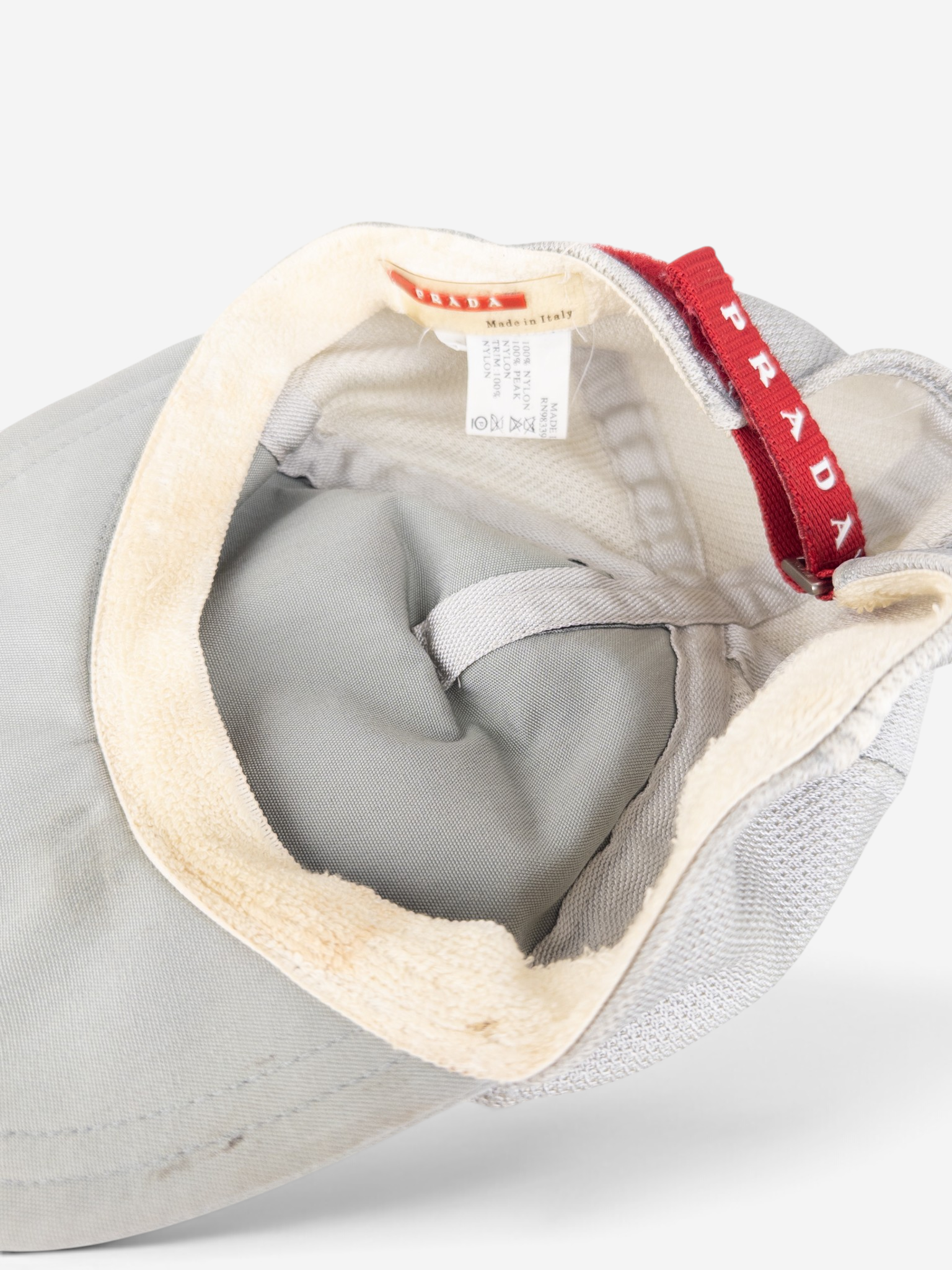 Prada SS99 Linea Rossa Sports Mesh Baseball Cap – product view 7
