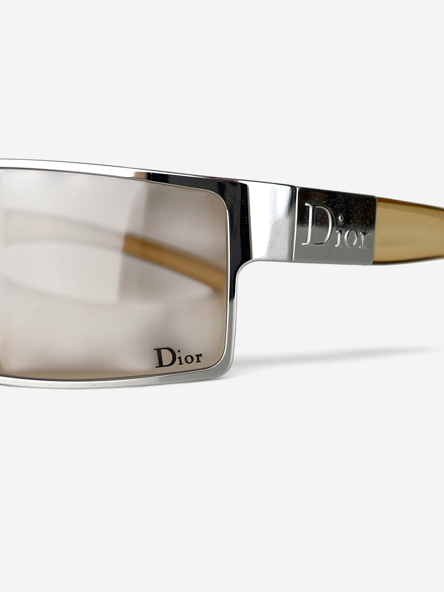 Dior by Galliano 2000s 'Plasma 1' Wrap Mask Shield Sunglasses – logo temple detail
