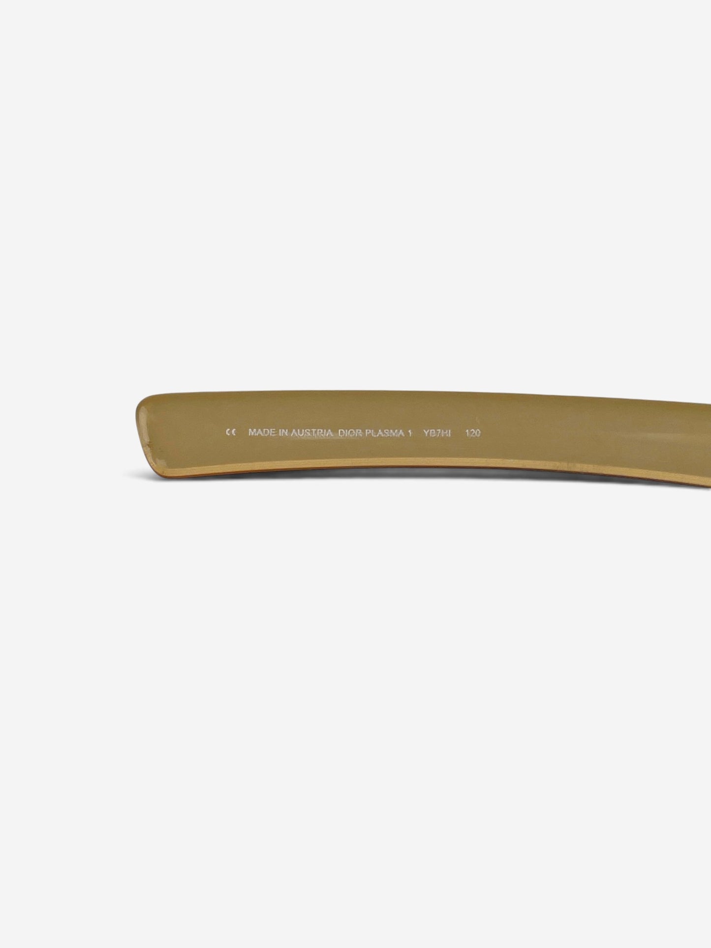 Dior by Galliano 2000s 'Plasma 1' Wrap Mask Shield Sunglasses – model number engraving detail