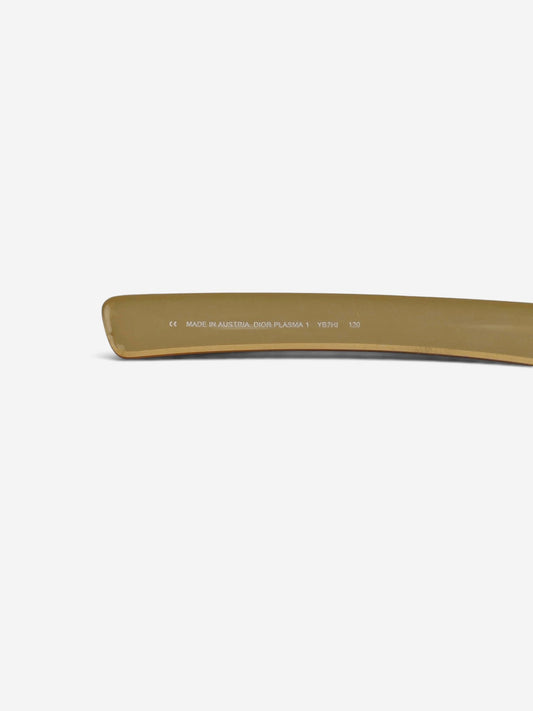 Dior by Galliano 2000s 'Plasma 1' Wrap Mask Shield Sunglasses – model number engraving detail