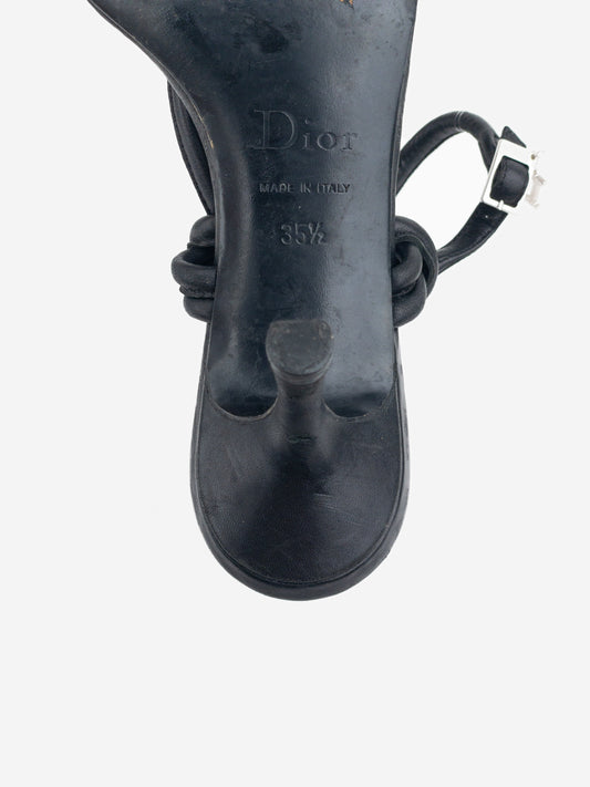 Dior by Galliano 2000s Strappy Sandal Flip Flop Kitten Heels – photo 9