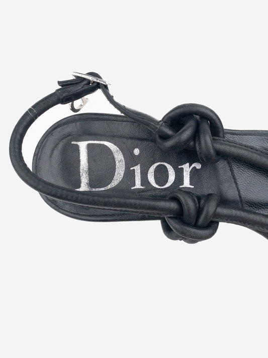Dior by Galliano 2000s Strappy Sandal Flip Flop Kitten Heels – photo 7