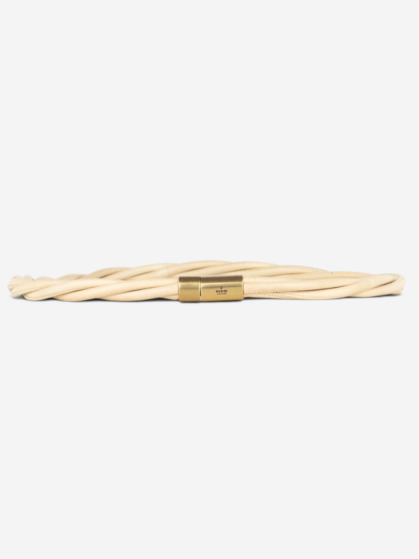Gucci by Tom Ford 2000s Twisted Cable Belt – front view