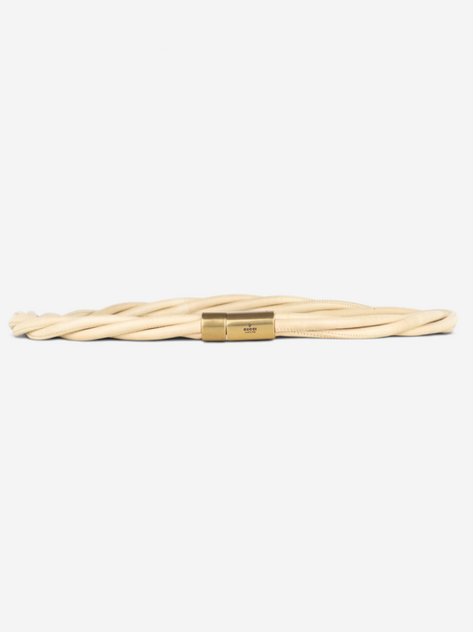 Gucci by Tom Ford 2000s Twisted Cable Belt – front view