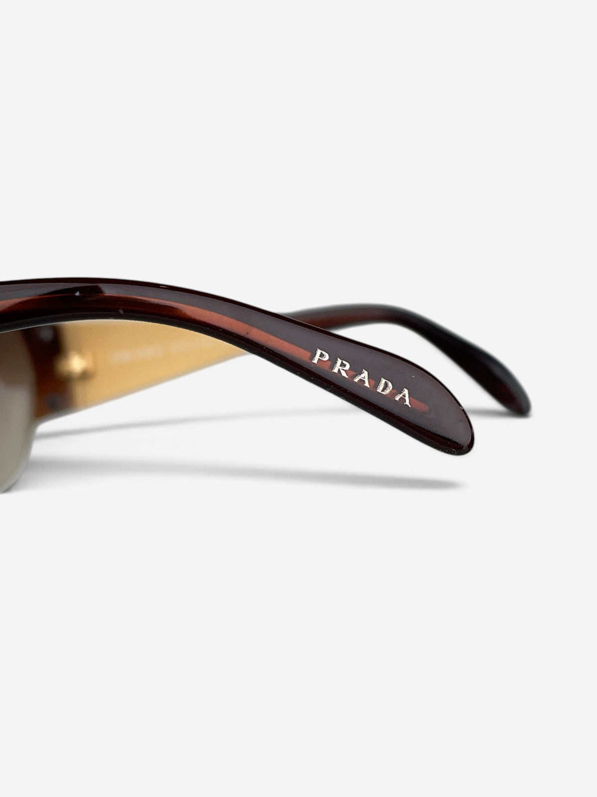 Prada 2000s ‘SPR60I’ Rhinestone Wrap Mask Shield Sunglasses – view 9