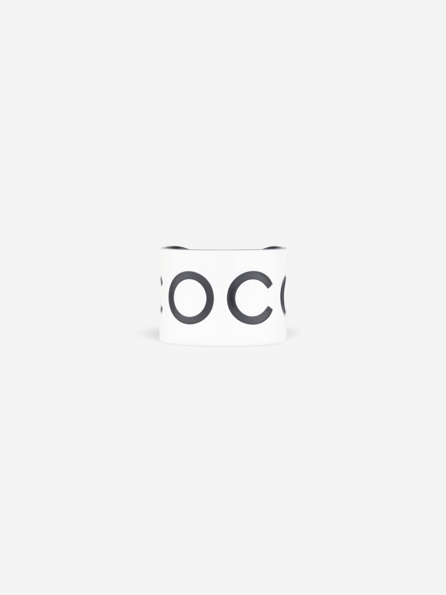 Chanel by Karl Lagerfeld SS02 ‘Coco’ Cuff Bangle Bracelet – front view