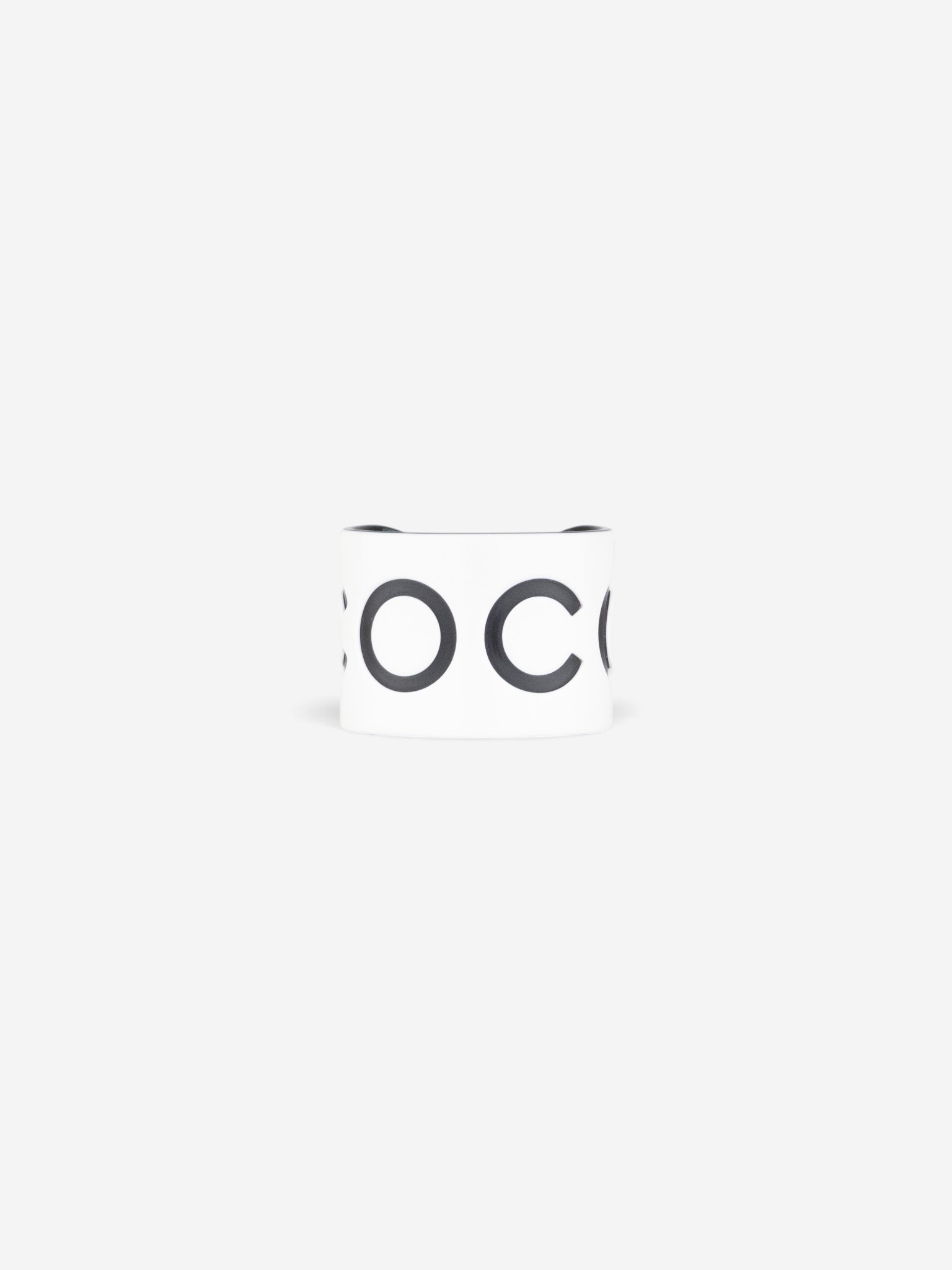Chanel by Karl Lagerfeld SS02 ‘Coco’ Cuff Bangle Bracelet – front view