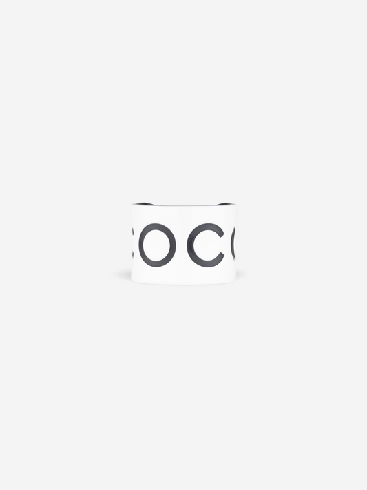 Chanel by Karl Lagerfeld SS02 ‘Coco’ Cuff Bangle Bracelet – front view