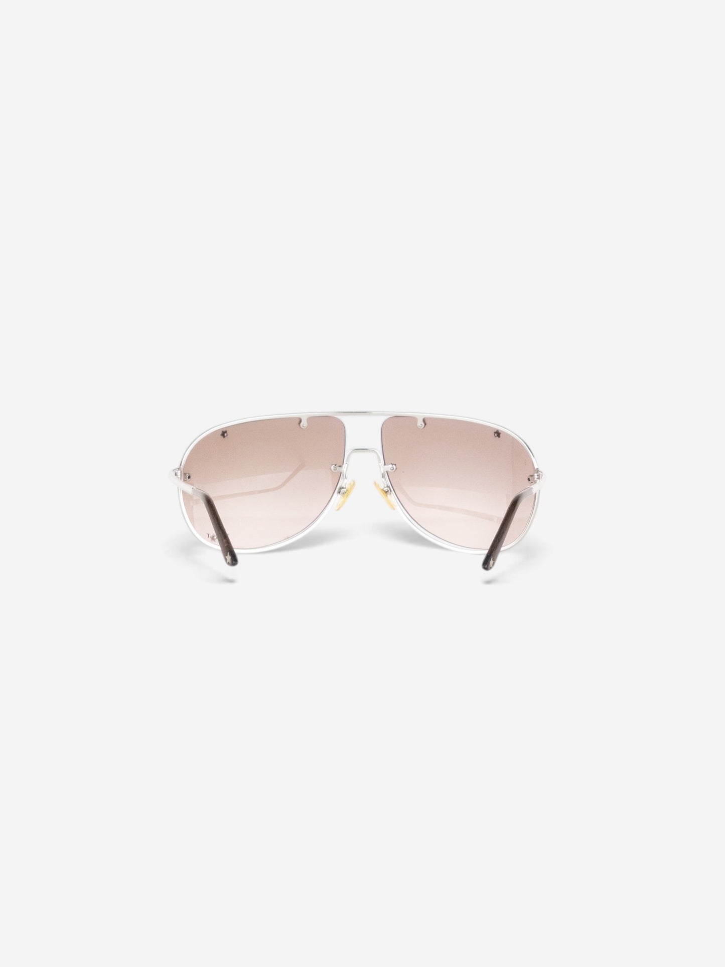 Dior by Galliano 2000s 'Dior Windshield 1' Aviator Wrap Sunglasses – back view