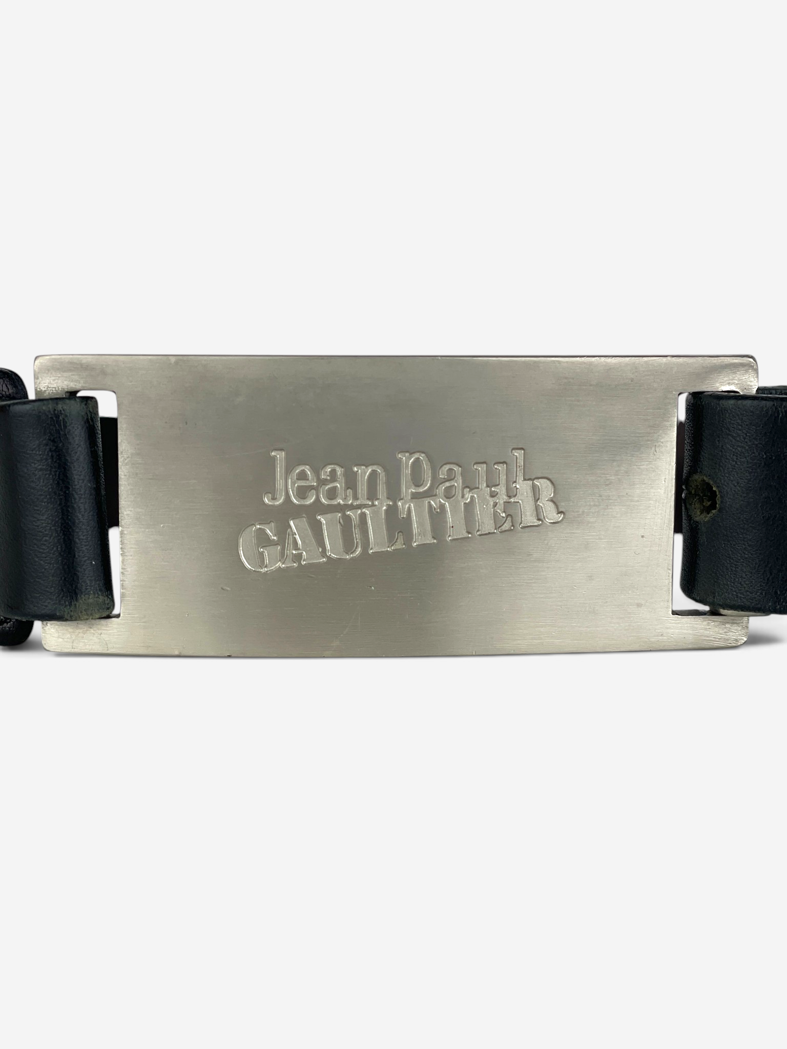 Jean Paul Gaultier 1990s Logo Buckle Belt – detail view 1