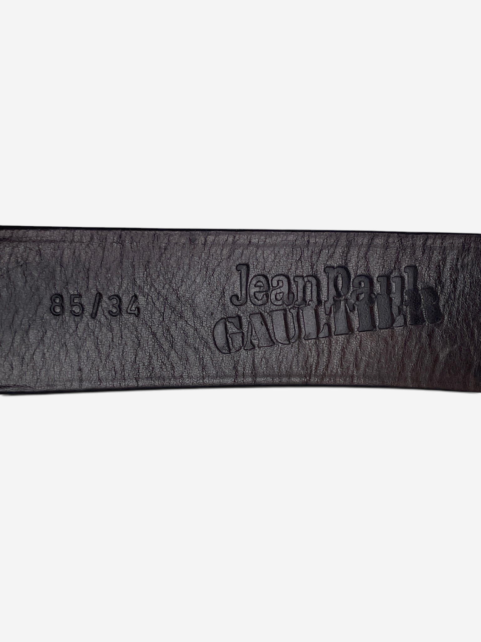 Jean Paul Gaultier 1990s Logo Buckle Belt – detail view 2